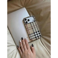 Phone case Applicable iPhone Fashionable plaid pattern iPhone17promax Phone case iPhone162-in-1 Film