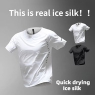 Men Sports Shirt for Summer Quick Breathable Dry Running TShirt Football Training Lightweight Breath