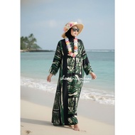 (A) Dress Aloha Hawaii Beach Dress girl fashion Spring And Summer Floral Dress