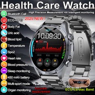 2026 New Pulse Therapy Electrotherapy CES Sleep ECG+PPG Smart Watch Man BP Blood Lipid Uric Acid Hea