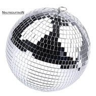 Silver Mirror Disco Ball Mirror Disco Hanging Ball Mirror Disco Ball with Hanging Ring for Light Eff