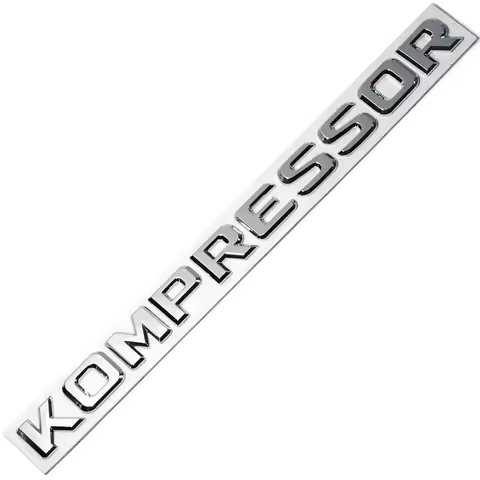 3D Chrome ABS Kompressor Letters Badge Emblem Rear Boot Sticker for Mercedes CLK SLK SL CLS ML GL A 