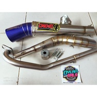 ♞DAENG SAI4 OPEN PIPE WITH SILENCER FOR XRM 125,WAVE 125 ,RS 125