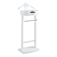 hardwood Wood Coat Rack Standing Organizer Bedroom Storage Tree with Drawer Shoe Rack