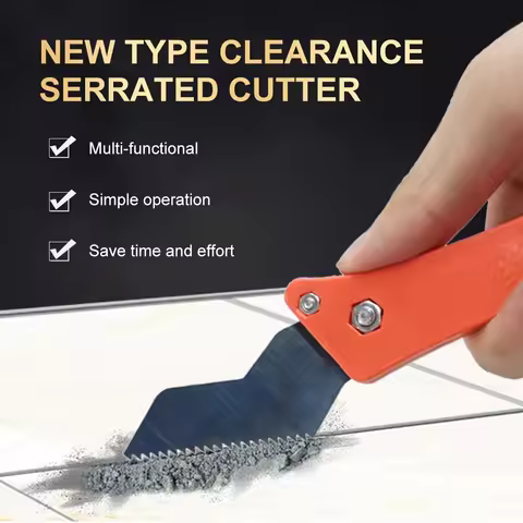 Professional Ceramic Tile Grout Remover Serrated Seam Cleaner Tungsten Steel Hook Knife For Floor Wa