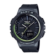 Casio Baby-G (BGS-100-1ADR) Black Resin Strap Shock Resistant 100 Meter Quartz Watch for Women