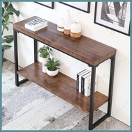 Customizable Solid wood console table Double-layer console table Long table Narrow sideboard table