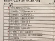 聖公會呂明才紀念小學 P.1 用書 2026-2027