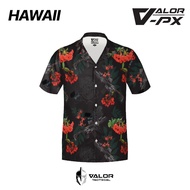 Valor PX-Hawaii-Shirt หนุมาน MCX [DARK GRAY] เสื้อฮาวาย เสื้อเชิ้ต tactical พิมพ์ลายกราฟิก ผ้าโพลีเอ
