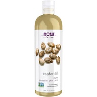 NOWFoodsSolutions, Castor Oil, 100% Pure Natural Multifunctional Care, Multipurpose, 16 Ounces 9MD9