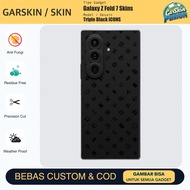 Galaxy Z Fold 7 Triple Black ICONS Anti Scratch Protector Case | By Fusion | Code - ZWJX