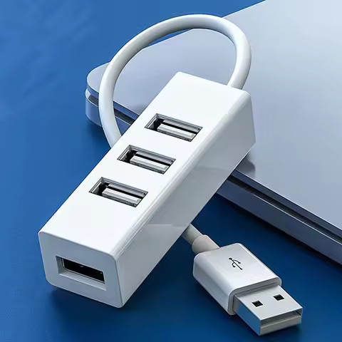 New USB 2.0 Hub USB Hub 2.0 Multi USB Splitter Hub Use Power Adapter 4 Port Multiple USB Expander Mi
