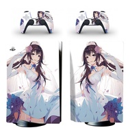 New style Anime Cute Girl PS5 Standard Disc Skin Sticker Decal Cover for PlayStation 5 Console and Controllers PS5 Disk Skin Vinyl new design