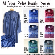 Jubah AL NOOR PLAIN COMBINATION OF EMBROIDERY GAMIS AL NOOR