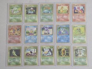 PTCG Pokemon 寶可夢 日版舊背 151張隻精靈 全套出售，齊全初代圖鑑 (Expansion Pack，Jungle，Fossils，Rocket) #噴火龍，比卡超，耿鬼，超夢，夢幻