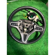 Honda fit GE8 RS Genuine Leather Steering Orange Stitch Paddle Shift Leather Shift with roller Inclu