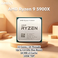 AMD | AMD Ryzen 9 5900X R9 5900X 3.7GHz--4.8GHz 12-Core 24-Thread CPU Socket AM4 Processor 7NM L2=6M