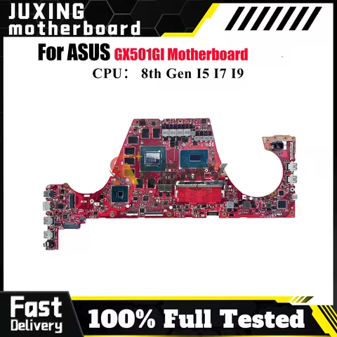 GX501GI Laptop Motherboard For ASUS ROG Zephyrus GX501GI GX501G Notebook Mainboard With I5 I7 I9 CPU