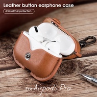 Genuine Leather Wireless Earphone Case For AirPods Pro 2 USB C 2023 Case Protective Cover For Apple 