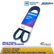 Fanbelt V Belt Fan Belt 7PK 1180 TOYOTA T2009 ETIOS VALCO 2013 - 2017 7PK1180 Ac Delco