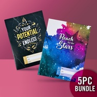 Inspirational A5 Notebook Exercise Jotter Book Diary Creative Book with Lines for School Stationery 