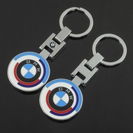 [Ready Accessories] H Buckle Double-Sided BMW Car Logo Metal Keychain BMW Car Key Ring Chain Ring Pe