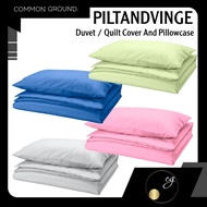 IKEA PILTANDVINGE Duvet / Quilt Cover and Pillowcase, Plain colour