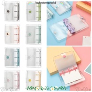 LUCKYSTOREGOODS Rings Binder 3-hole Creative Mini File Folder Diary Book Loose-leaf Refill