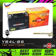 BATERI MOTOSIKAL KOYOKO GEL BATTERY YB4L-BS SIRIM CERTIFIED