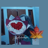Big buket love diameter besar / hand buket / buket bunga love kado anniversarry / kado wisuda murah