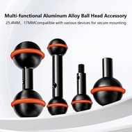 Metal 1/4 Screw Head Double Ball Mount Adapter 25.4mm to 25.4mm /17mm to 17mm Composite Extension Ba