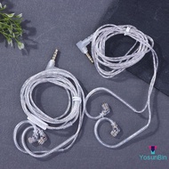 YosunBin] 3.5MM 2PIN In Ear Wired Earphones KZ Silver Plated KZ Earphones Cables Upgrade Cable With 