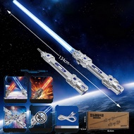 be extended 2in1 childrens USB charging laser light saber seven color sword can be