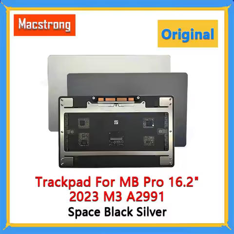 Original A2991 Trackpad for MacBook Pro 2023 M3 16.2" A2991 Touchpad Replacement Space Black Silver