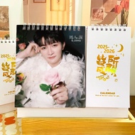 Hot Sale New Product Zhou Shen 2025-2026 Double Year Desk Calendar Student Gift Idol Calendar Lyrics