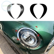 Mini F56 Headlight Eyebrows Piano Black Finish Direct Replacement Part