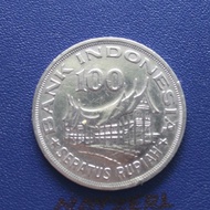 uang lama 100 rupiah 1978 koin kuno Indonesia ASLI rumah gadang wayang