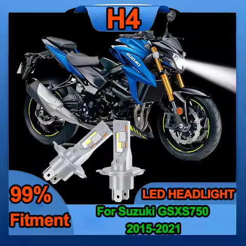1/2PCS H4 Motorcycle Headlight Bulb Mini Size 1:1 Original Design For Suzuki GSXS750 2015-2020 2021 