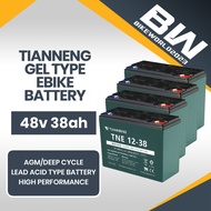 Bikeworld Tianneng Battery E-bike 48v 38ah and 48v 32.2ah Gel Type Solar battery Compatible with 48v