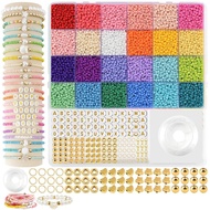 80000PCS 3mm Colorful Glass Seed Beads Set DIY Jewelry Set For Jewelry Making DIY Bracelet Necklace 