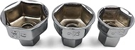 Cap type Oil Filter Wrench，Oil Filter Removal Tool，1/2" Drive,Metric size 36mm 32mm 27mm for Ford, B
