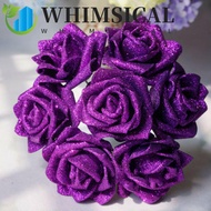 WHIMSICAL Foam Roses 10pcs Blue Roses Bride Bouquet Wedding Party Decor Decoration