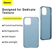 Baseus Luxury Phone Case For iPhone 12 Pro Max Mini Thin Shockproof Frosted Class Back Cover 12Pro F