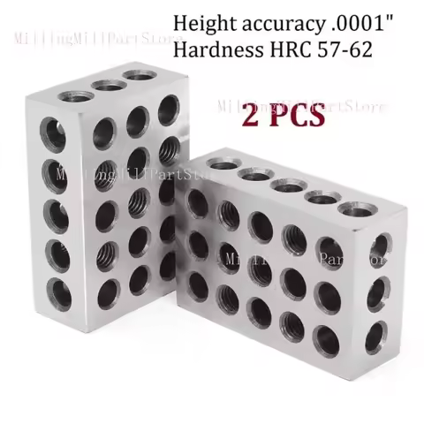 Precision Blocks Hardened Steel 1-2-3 Blocks 0.0001" Precision Matched Machinist 123 Milling Tool 23