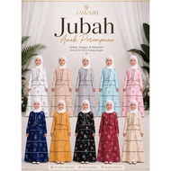 [JAWARI] Jubah Anak Perempuan Material Korean Crepe Yang Lembut Jubah Budak