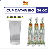 CUP FLATPOLOS 26 OZ HOK 9g PlasticBIG Drink GlassBENING
