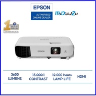 Epson EB-E12  XGA 3,600Im / EB-E01 XGA 3300Ansi Lumens 3LCD Projector