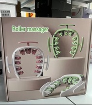 環形腿部按摩器 小腿按摩滾輪 可拆式環形夾腿按摩器 綠色