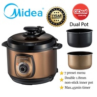 GDeal Midea MY-CH502A 5.0L Pressure Cooker With Dual Inner Pot