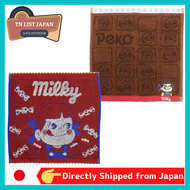 MARUSHIN Mini Towel Peko&amp;Poko Peko-chan Approx. 25 x 25cm (Milky Candy 2965003400 / Milky Chocolate 2965003500)【Shipping from Japan】